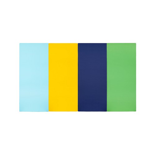 퍼니존 퍼니테라피 유아 폴더매트 스카이블루 비비드 시리즈 2, 스카이블루 + 옐로우 + 블루 + 그린