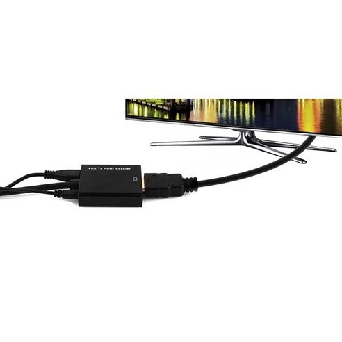 레거시 VGA 장치를 최신 HDMI 디스플레이와 호환시키는 NEXTLINK 2412VHC VGA to HDMI 변환기