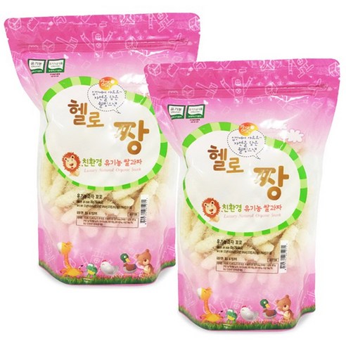 짱죽 헬로 짱 쌀과자, 블루베리, 2개
