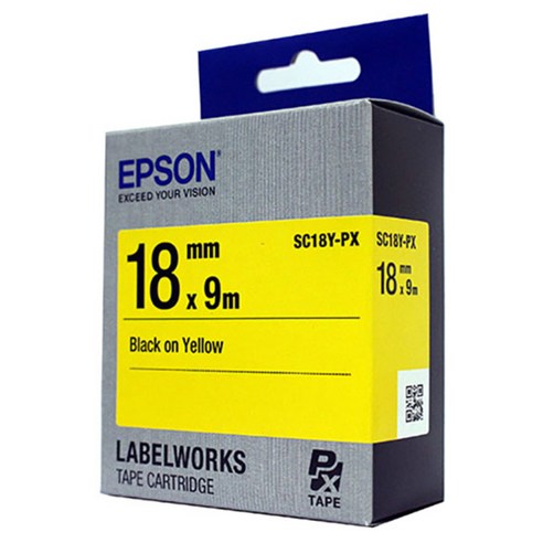엡손 PRIFIA 라벨카트리지, SC18Y, 9m