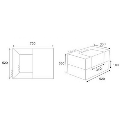 디자인스킨 케이크 유아 소파, 화이트
