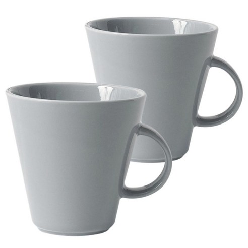 보울보울 국산 어반데일리 머그 300 ml, 프렌치그레이, 2개