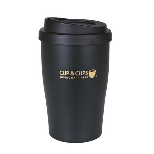 컵앤컵스 모던티카페 텀블러 360ml, 블랙