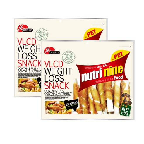 뉴트리나인 강아지간식 400g, 치킨껌, 2개입
