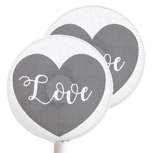 프리미엄 선풍기 안전망, 러브, 2개