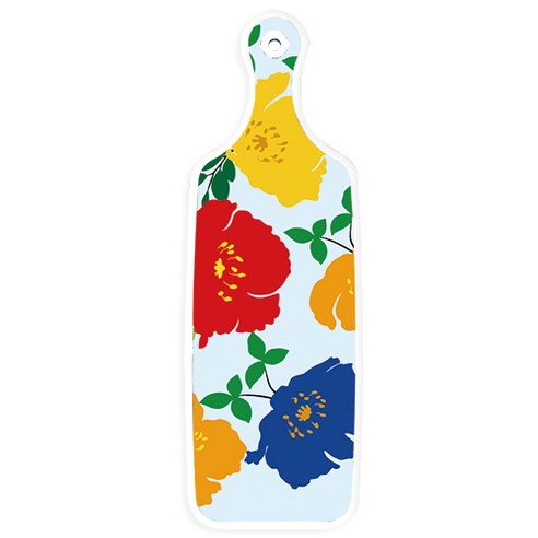 로엠디자인 양면 서빙도마 보드 소나무치자색, 국화블루옥색, 1개