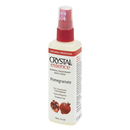 Crystal 에센스 미네랄 데오드란트 바디 스프레이 석류향, 118ml, 1개