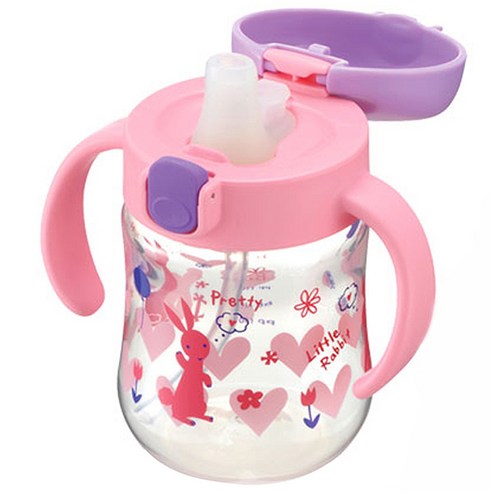 릿첼 TLI 스파우트컵 200ml, 핑크, 1개