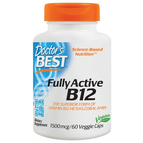 닥터스베스트 풀리 액티브 B12 1500mcg 베지 캡, 60개입, 1개