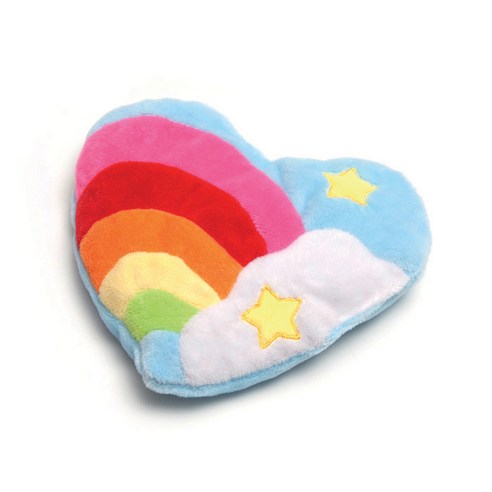 바바리안캣토이 저먼 발레리안 루트 앤 스펠트 고양이 쿠션, Magic Rainbow Heart, 1개