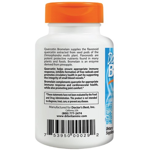 케르세틴과 브로멜라인이 함유된 식이 보충제