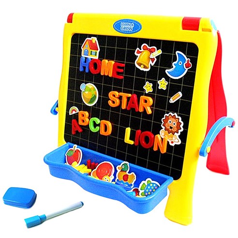 세계유통 뉴 양면이젤 자석칠판, 레드