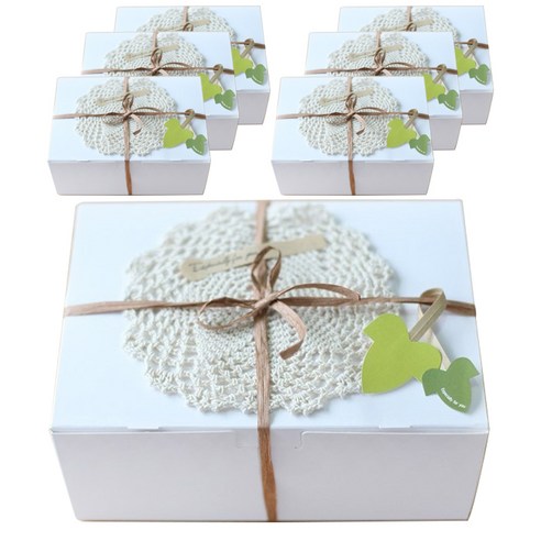 이홈베이킹 강력한 원터치상자 세트, 소형/화이트/7개 다이소선물상자