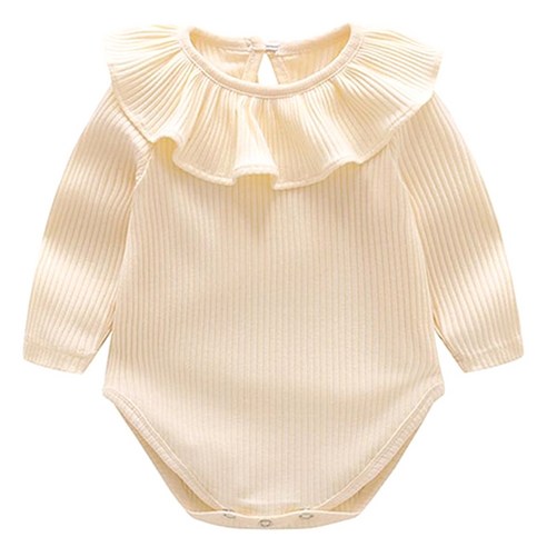 조이멀티 여아용 골지 컬러풀 긴팔 바디슈트