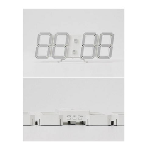 무아스 프리미엄 3D LED 벽시계 - 현대적인 디자인과 높은 성능