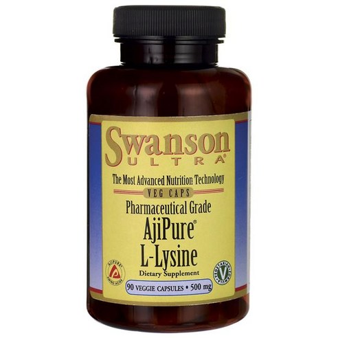 스완슨 울트라 아지퓨어 L-라이신 500mg 베지 캡슐, 90개입, 1개, 90정