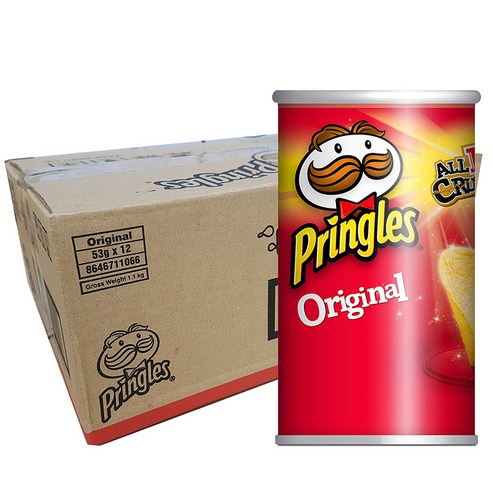 켈로그 프링글스 오리지날, 53g, 12개입