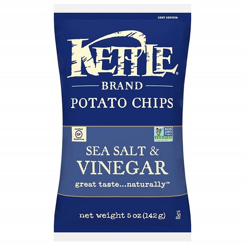 케틀브랜드 포테이토 칩, Sea Salt & Vinegar, 142g