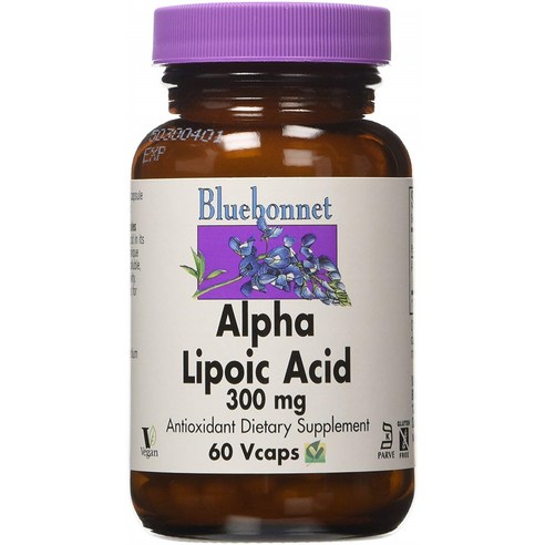 블루보넷 알파 리포익 애시드 300mg 글루텐 프리 비건 브이캡, 60개입, 1개