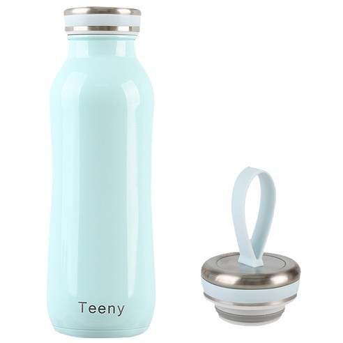 웹셀 티니텀블러 + 루프뚜껑 세트, 블루, 450ml