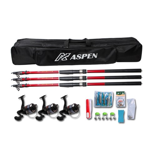아스펜 바다민물 카본 270 원투낚시대 18종 세트, 1세트