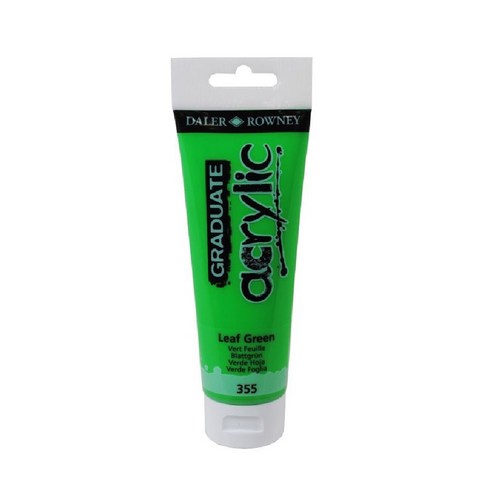 델러로니 아크릴물감 006 믹싱화이트, 120ml 355LeafGreen, 1