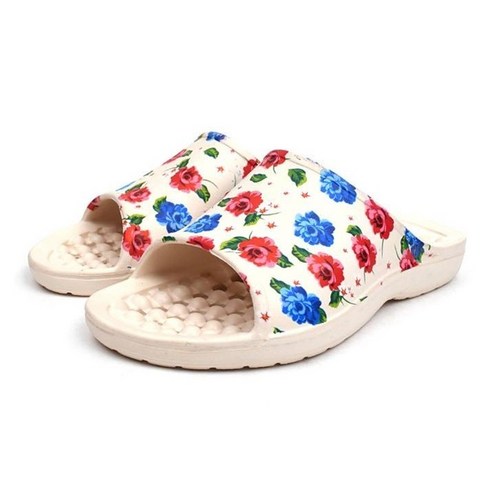 [갓슈] GODSHOE 실내 거실 욕실슬리퍼 사무실슬리퍼 장미 18.오픈꽃2