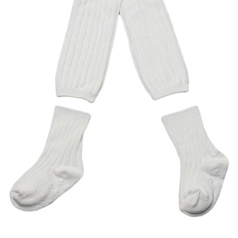 위삭스앤파파맘 아동용 무발 도톰 골지 타이즈 + 양말 세트
