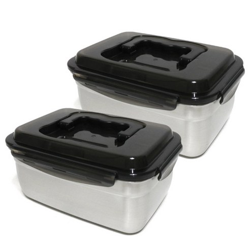 키친아트 스텐 김치통, 1.9L, 2개