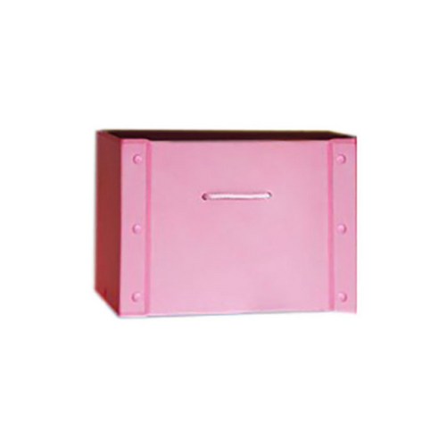 하우디가구 부직포 수납함 360x270x207mm, 핑크, 1개