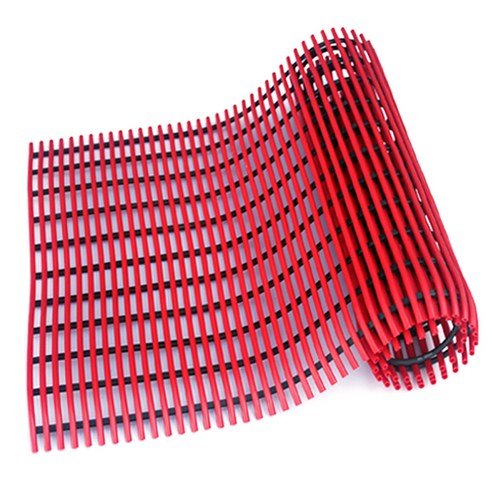 월광매트 튜브형 미끄럼방지매트 120 x 100 cm, 빨강, 1개