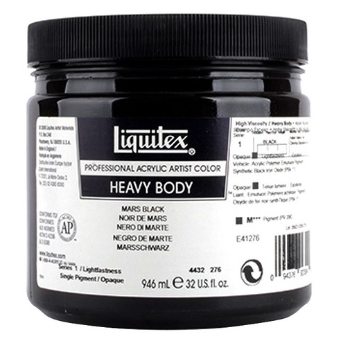 리퀴텍스 HB아크릴물감 낱색 S1 276 MarsBlack, 946ml, 1색