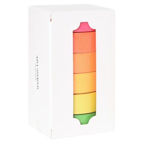 왈가닥스 마스킹테이프 네온 6P SET, 1개