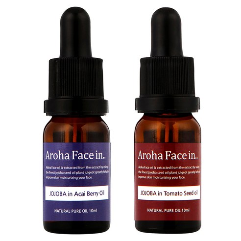 아로하트리즈 아로하페이스인 오일 세트, 아사이베리 10ml + 토마토씨드 10ml, 1세트