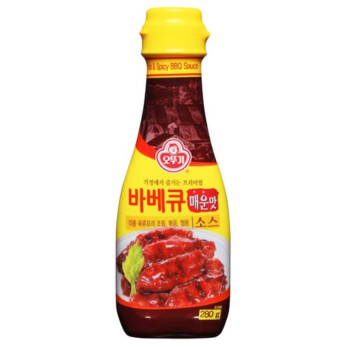 오뚜기 바베큐소스 매운맛, 280g, 1개