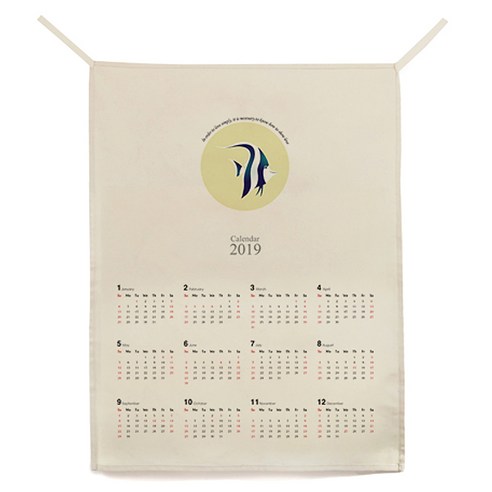 ilogu 벽 천장 장식 가랜드 달력, CAS110