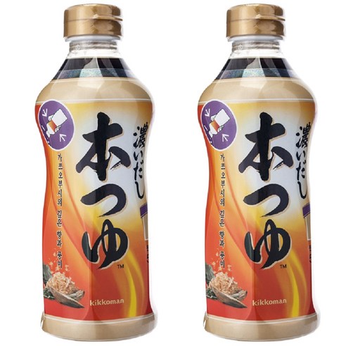 기꼬만 코이다시 혼쯔유소스, 500ml, 2개