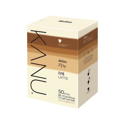 카누 라떼, 13.5g, 50개