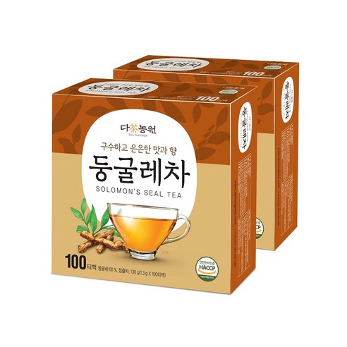 다농원 둥굴레차 2세트, 1.3g, 100개입, 2개