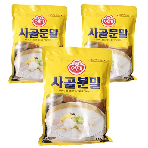 오뚜기 사골분말, 500g, 3개