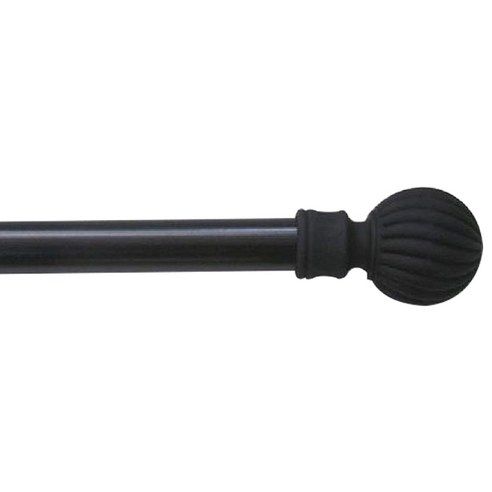 메종텍스타일 모던클래식 볼 25 mm 커튼봉, 블랙