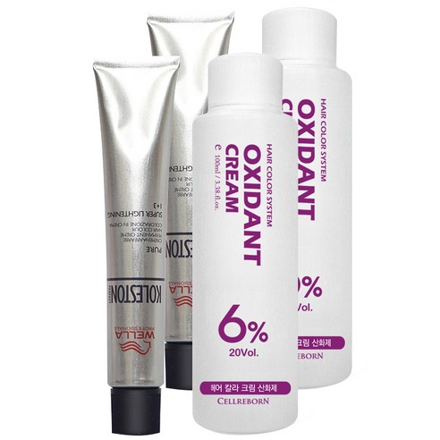웰라 뉴콜레스톤 퍼펙트 퓨어컬러 염색제 80g + 산화제 100ml, 로즈 12/5, 2세트