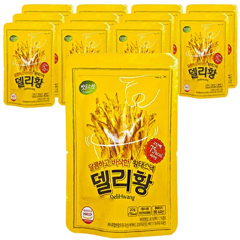 바다소리 델리황 황태스낵 버터맛, 20g, 12개