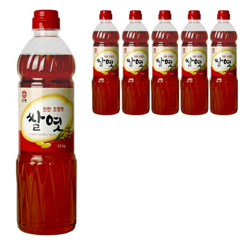 오복식품 진한 조청맛 쌀엿, 1.2kg, 6개