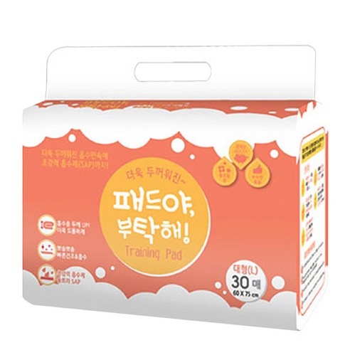 패드야부탁해 배변패드 플로랄향 30매, 1개