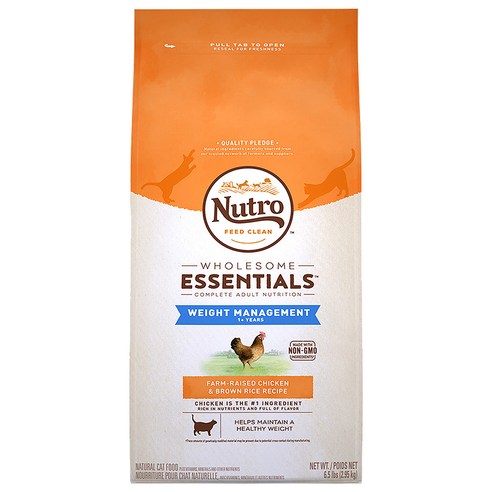 뉴트로 체중관리용 닭고기와 현미 반려묘 사료, 2.95kg, 1개
