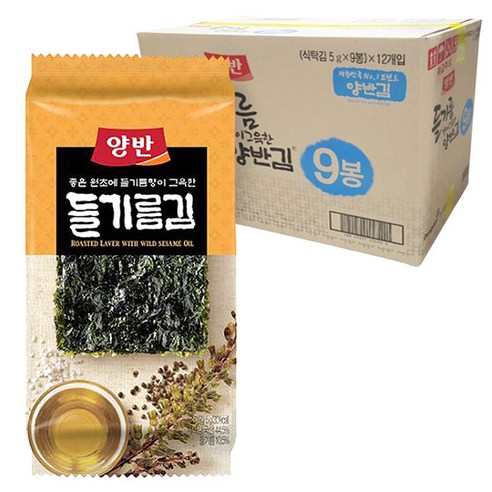   동원 양반 들기름김, 5g, 108개