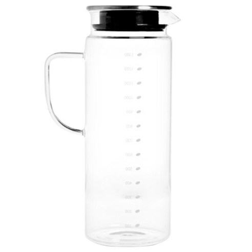 도모 스텐 내열유리 물병, 혼합 색상, 1.3L