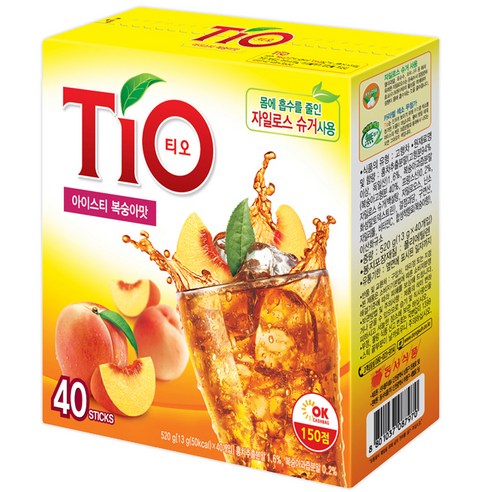 티오 아이스티 복숭아맛, 13g, 40개입, 1개