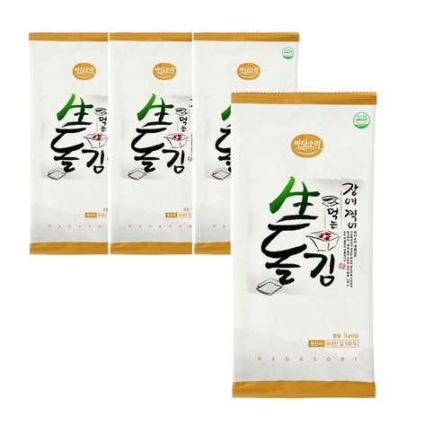 바다소리 생돌김 반절 8매, 10g, 4개